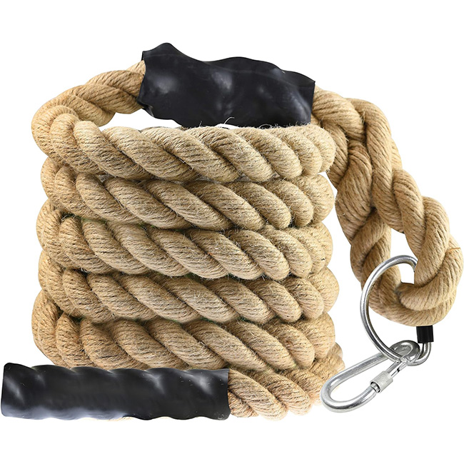 Hemp climbing rope with knots - Distribution Sports Loisirs